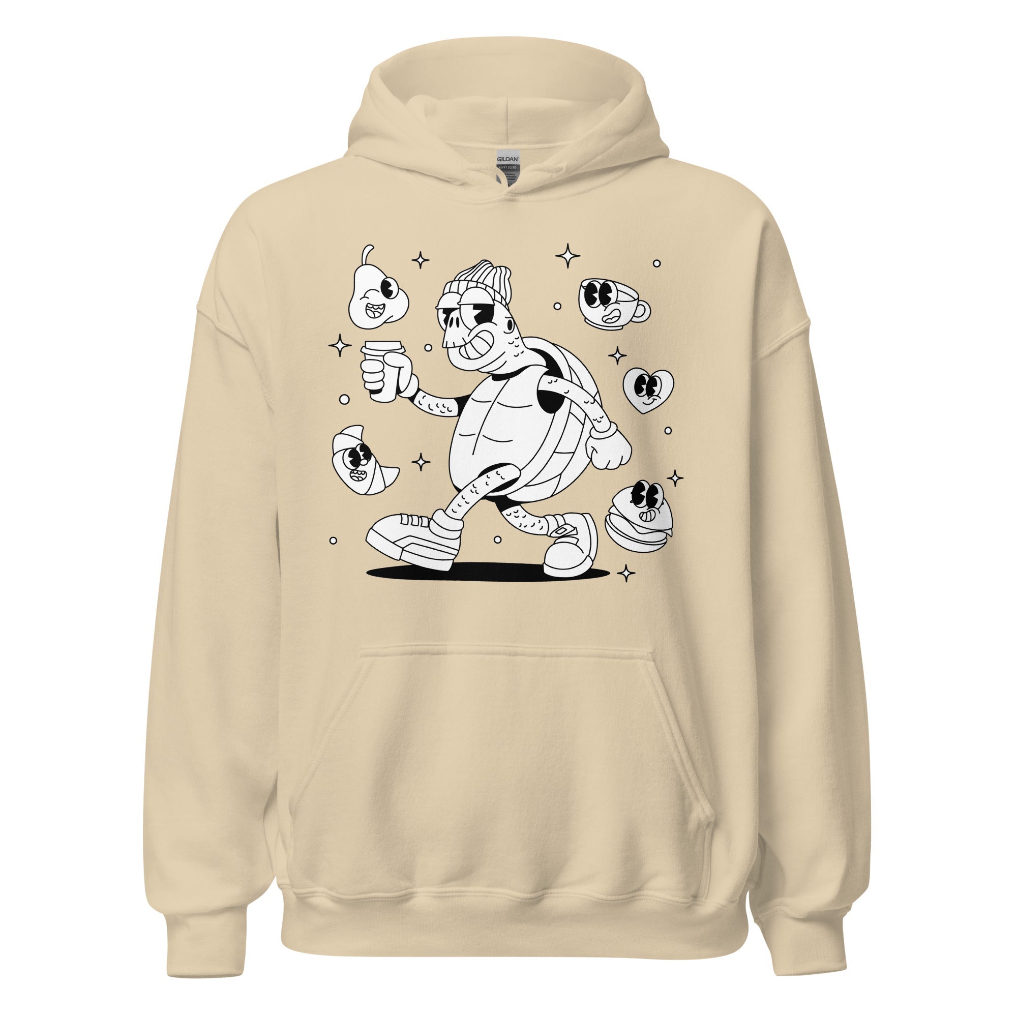 Sudadera unisex con capucha Turtle Pizza - ZamioT - SHIRT