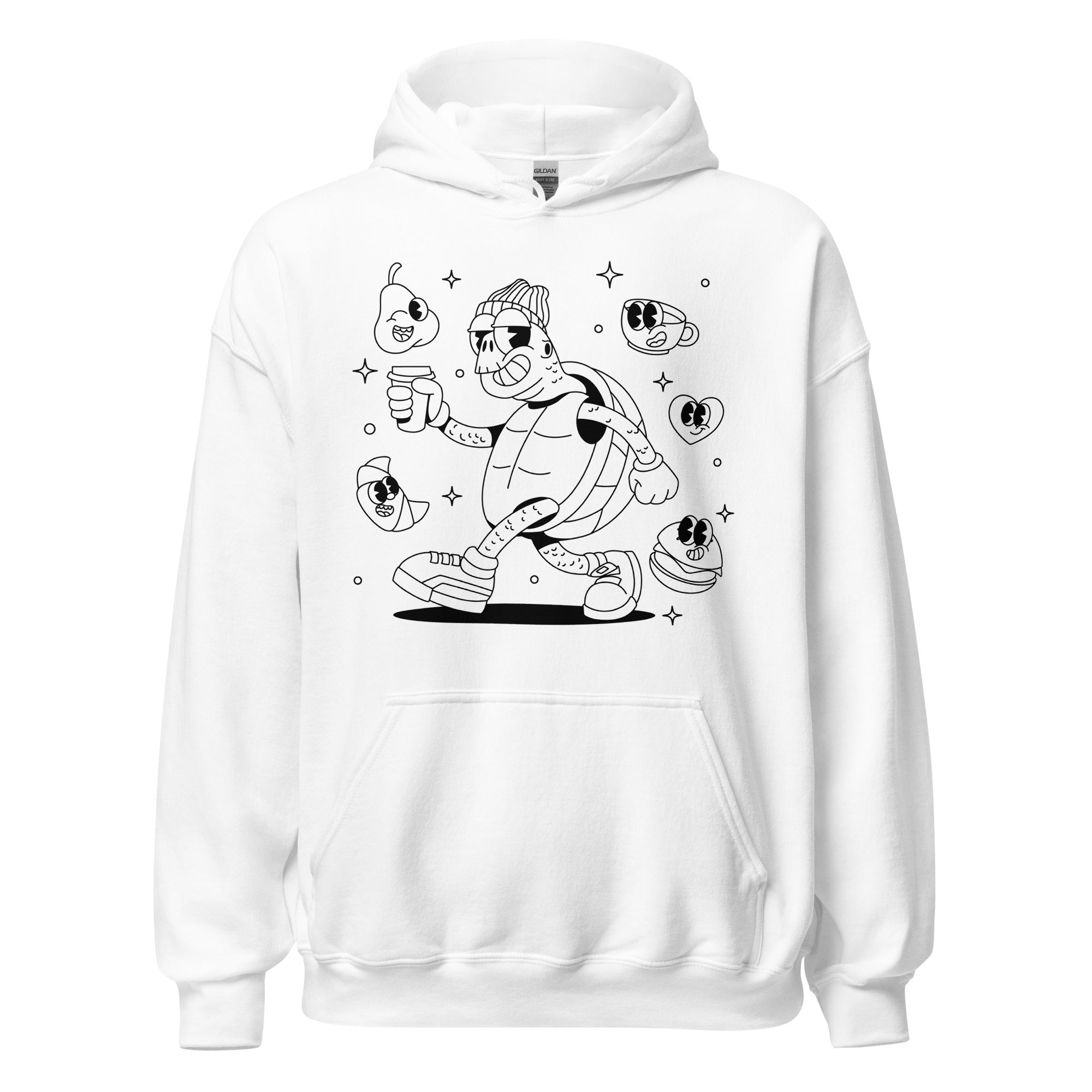 Sudadera unisex con capucha Turtle Pizza - ZamioT - SHIRT