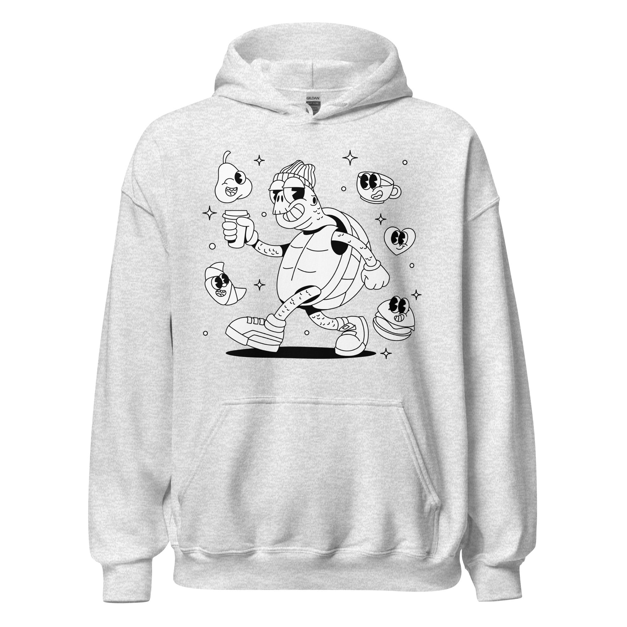 Sudadera unisex con capucha Turtle Pizza - ZamioT - SHIRT