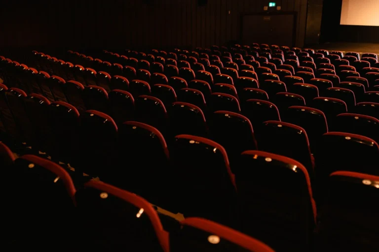 Filas de butacas en una sala de cine